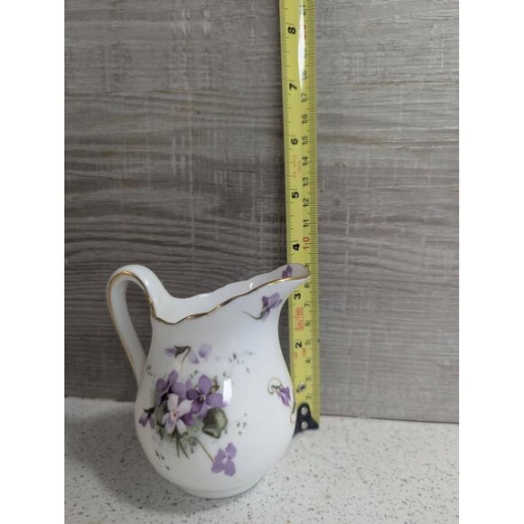 Vintage Hammersley Victorian Violet Custard Jug or Large Creamer - Picture 4 of 6